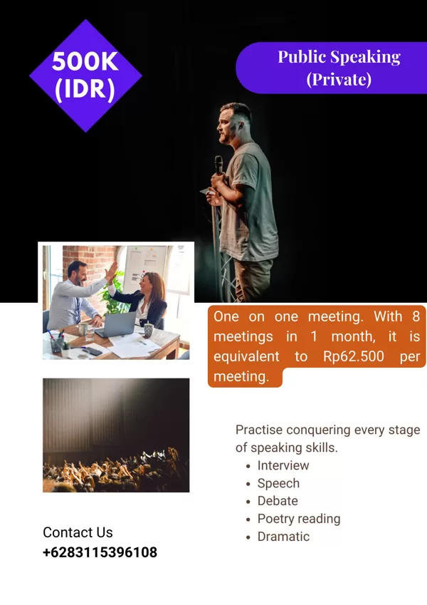 Private Public Speaking Mentoring