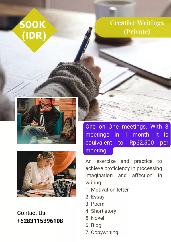Private Creative Writing Mentoring